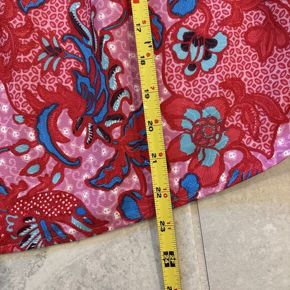 Tuckernuck Women's Marguerite Off Shoulder Top Sz M Pink Bell Sleeves Floral NWT - Picture 8 of 9